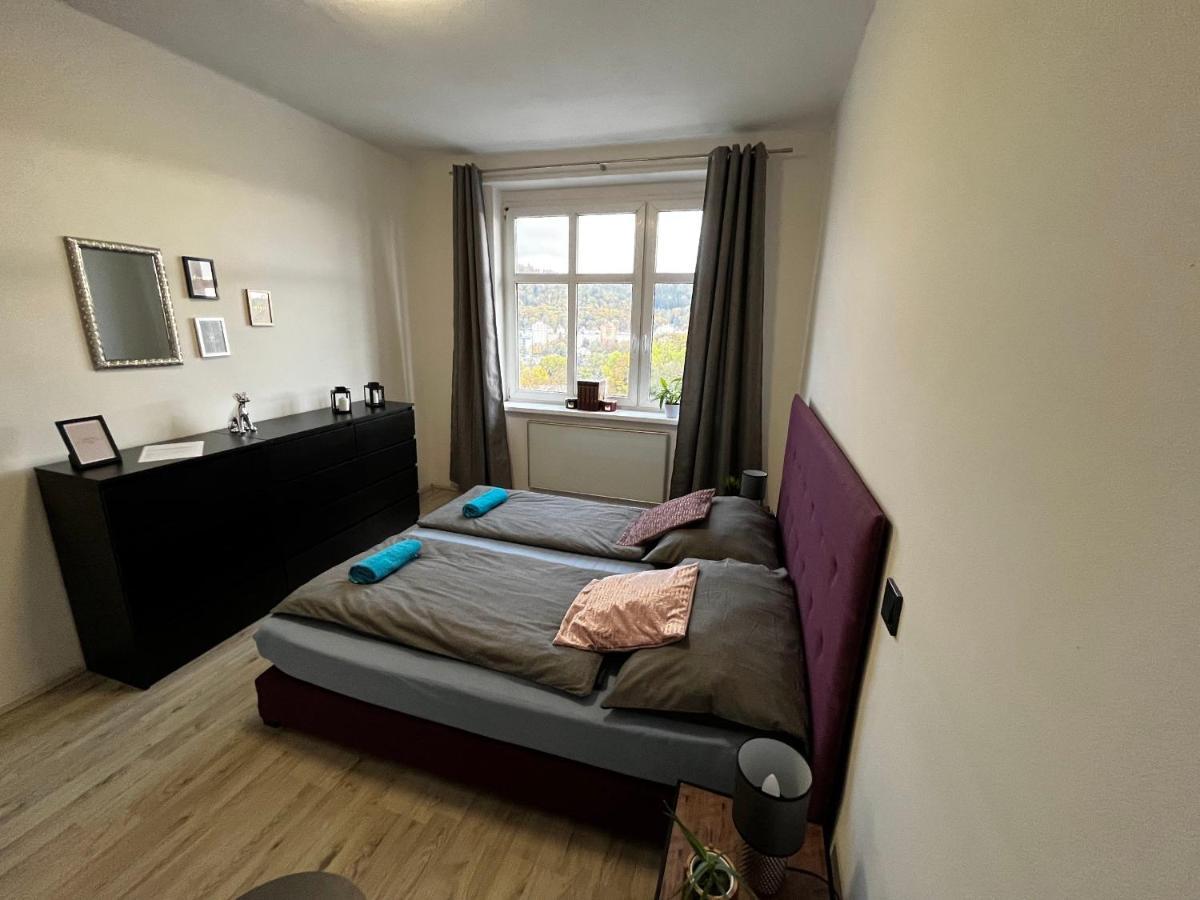 Large 3 Bedroom Apartment With City Skyline View Karlsbad Buitenkant foto